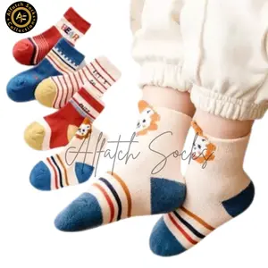 3 Pasang Kaos Kaki Anak Bayi Baby Panjang Motif Karakter Lucu Perempuan Laki-Laki Usia 1 2 3 Tahun Bahan Katun Spandek Lembut Nyaman Fashion Pria