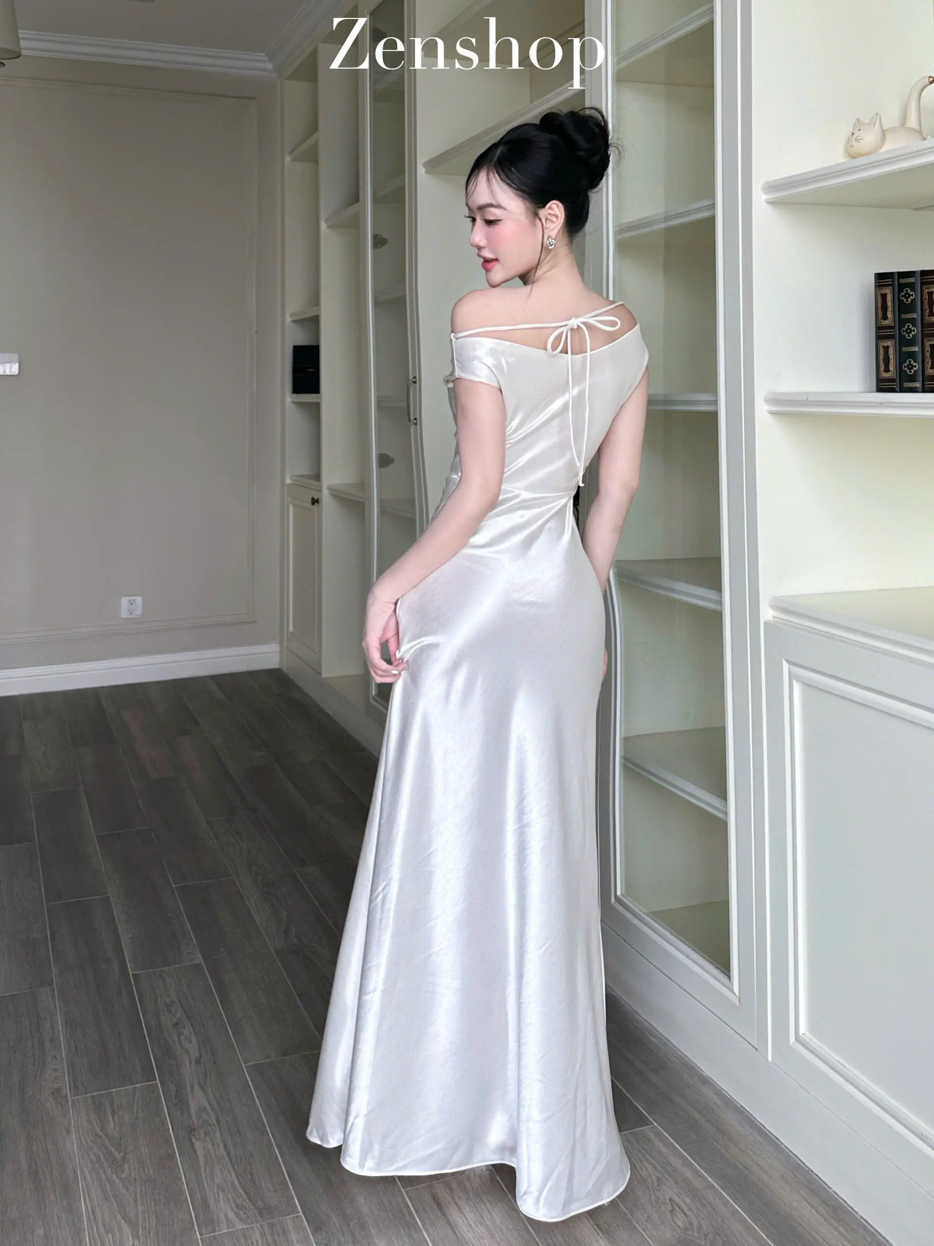 Đầm Lụa Trễ Vai Xếp Ly Eo Ôm Body Sang Trọng | Thanh Lịch - MAYLA Dress | BigBuy360 - bigbuy360.vn Đầm Lụa Trễ Vai Xếp Ly Eo Ôm Body Sang Trọng | Thanh Lịch - MAYLA Dress | BigBuy360 - bigbuy360.vn