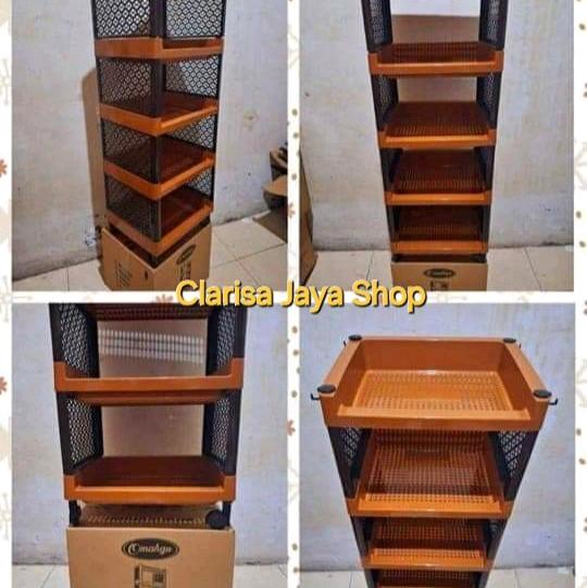Rak Yoyo 4 Susun/Rak Serbaguna/Rak Dapur/Rak Multifungsi 2