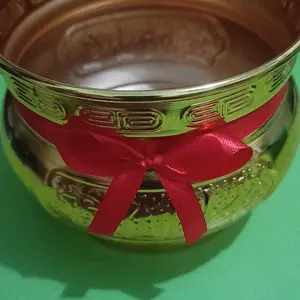 【Dikirim dlm 24jam】 3.5/5inch Hiolo Tempat Hio Emas Kuningan / Hio Dupa Kuningan / Hiolo Tempat Dupa Hio Emas ( zhou chai jing bou)