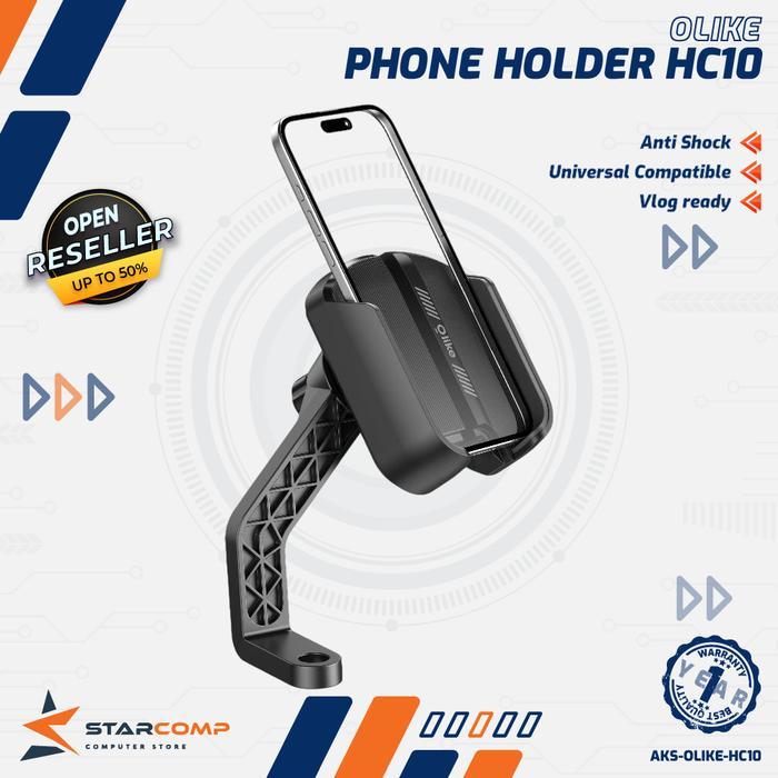 Gambar Olike HC10 Phone Stand Holder Motorcycle - Holder HP Motor Dudukan Penyangga Spion Anti Shock dari Starcomp Solo Kota Surakarta Tokopedia