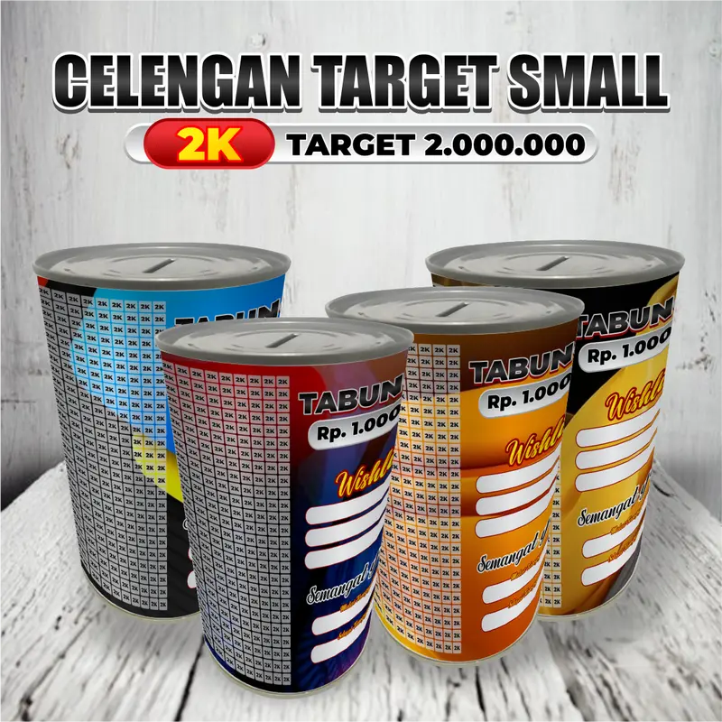 CELENGAN TARGET MURAH CELENGAN (SMALL KECIL) VIRAL CELENGAN TIKTOK TABUNGAN BUKA TUTUP CELENGAN PERMANENT MENABUNG CELENGAN KALENG CELENGAN PLASTIK 1