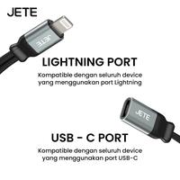 Gambar OTG Converter JETE OX 2 in 1 Adapter Splitter Lightning Type C Male to Type C & Audio Jack 3.5mm AUX Female Fast Charging Connector Music Call - OTG OX 2 in 1 TypeC to Audio Jack3.5 + TypeC dari Doran Gadget Official Kota Administrasi Jakarta Pusat 4 Tokopedia