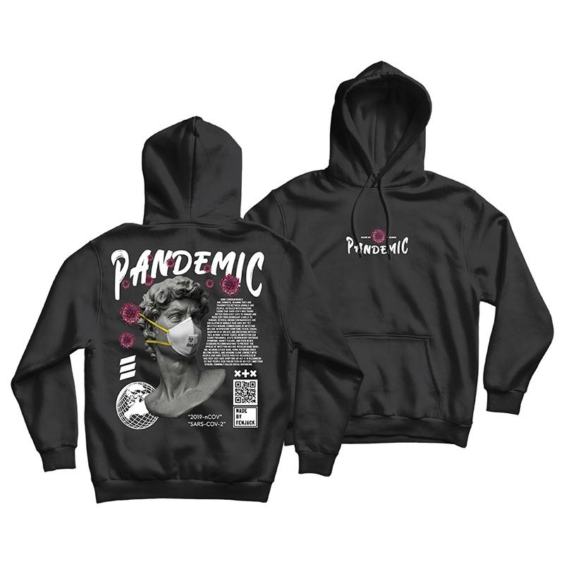 Foryou Hoodie Jumper PANDEMIC ( Sablon ) Pria & Wanita 0