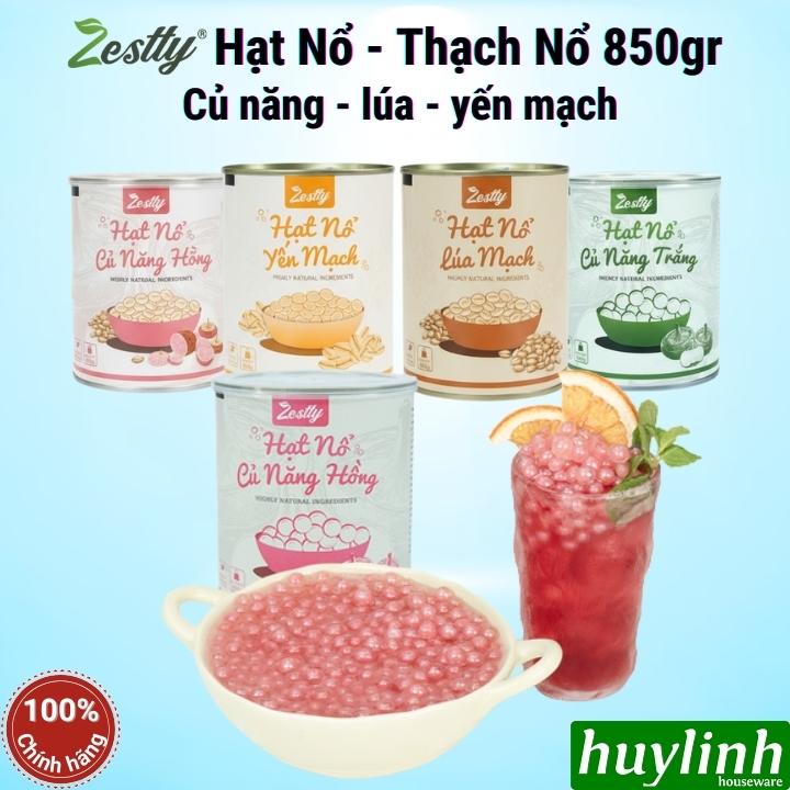 Hạt nổ củ năng trắng - hồng - lúa mạch - yến mạch Zestty 850gr - Giòn Dai Làm Topping Trà Sữa Nguyên Liệu Pha Chế