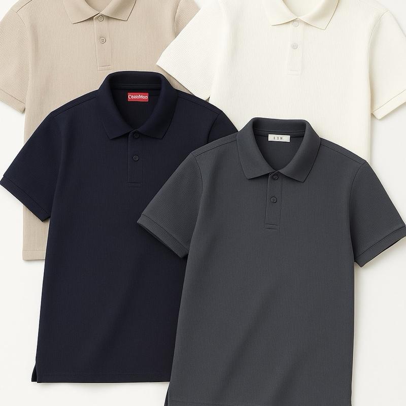 Polo gân thái cao cấp dày dặn mát xịn lên phom sang đẹp chất