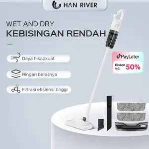 （COD）HAN RIVER Vacuum Cleaner Portabel Hisap Dan Mengepel 2 In 1 Anpa Kabel Genggam Penyedot Debu