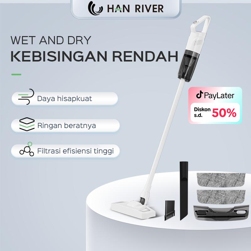 （COD）HAN RIVER Vacuum Cleaner Portabel Hisap Dan Mengepel 2 In 1 Anpa Kabel Genggam Penyedot Debu 0