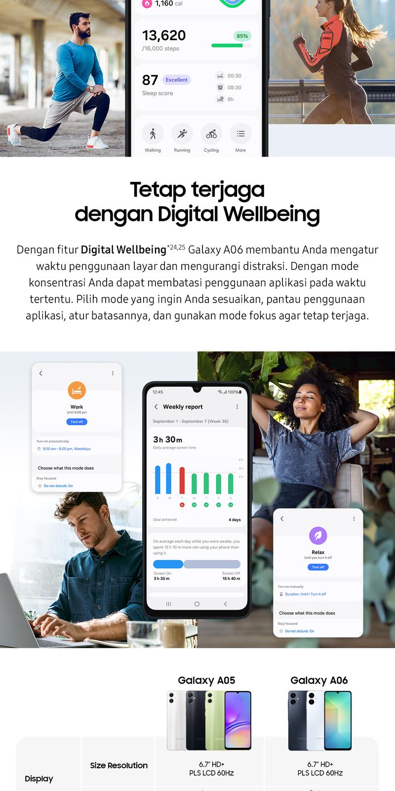 Product Introduction of Samsung Galaxy A06 6/128GB - | Baterai 6.000 mAh | 25W Fast Charging 8