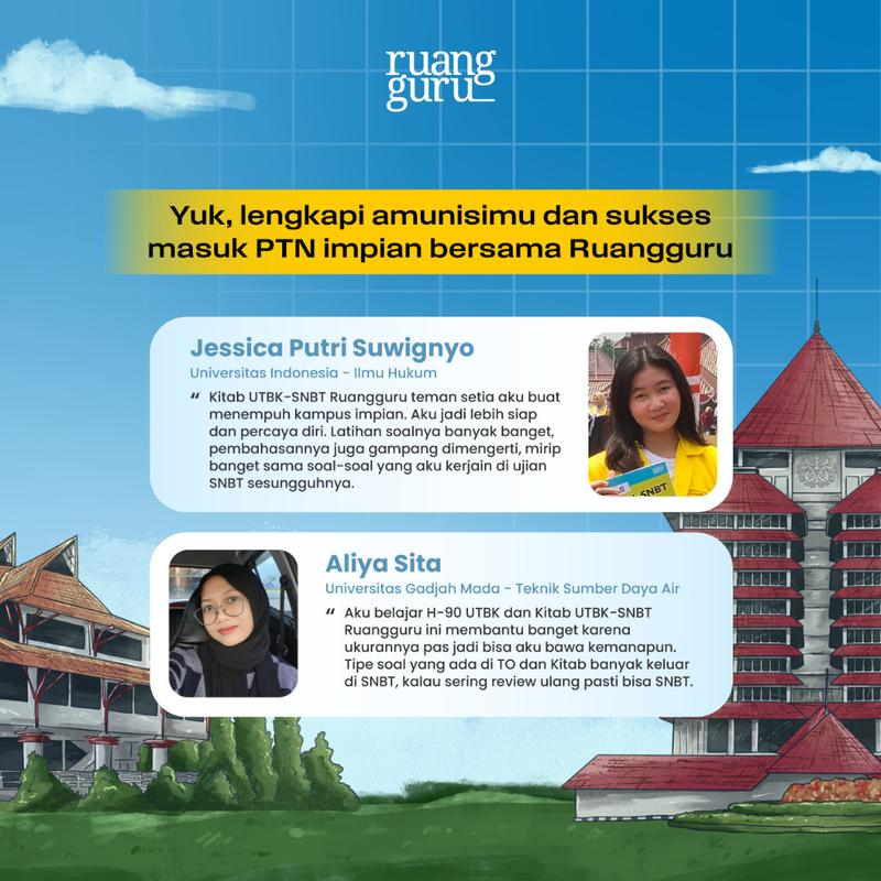 Kitab UTBK-SNBT Ruangguru Edisi Persiapan Ujian Tahun 2025 (BUNDLING HEMAT TPS & TL) 2
