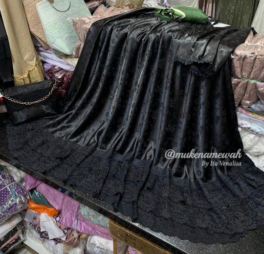 Mukenamewah - Mukena Yura - Mukena sutra embos premium - mukena mewah - Elegant