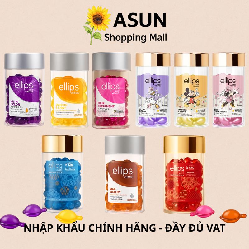  Serum Dưỡng Tóc Ellips Viên Dưỡng Tóc Hair Vitamin xịt tóc Women Nữ Chăm Sóc Tóc dầu  cá 