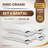 Gambar DDPillow Set 4 Bantal Hotel Jumbo Bulu Angsa Asli, Type King Grand (Firm Hard) / Bantal Tinggi - Bantal dari ddpillow Kota Administrasi Jakarta Barat 1 Tokopedia