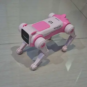 Robot Dog Pintar Menari Remote Kontrol Bisa Guling Lampu LED