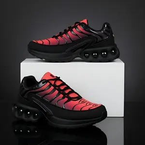 SOBZ Sepatu Hiking Kasual Wanita  (Hitam/Merah): Anti selip, lembut, tahan aus, nyaman, dan tahan lama.