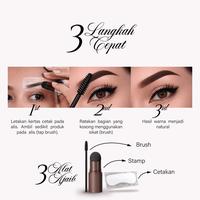 Gambar ICVC Eyebrow Kit - Solusi Alis Presisi dengan 10 Model Cetakan Variatif - Eyebrow Powder #01 dari ICVC Kota Tangerang 3 Tokopedia