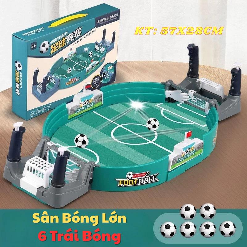 Đồ Chơi Sân Bóng Đá Mini Vui Nhộn - 6 Bóng - Kích Thước Lớn 57x28