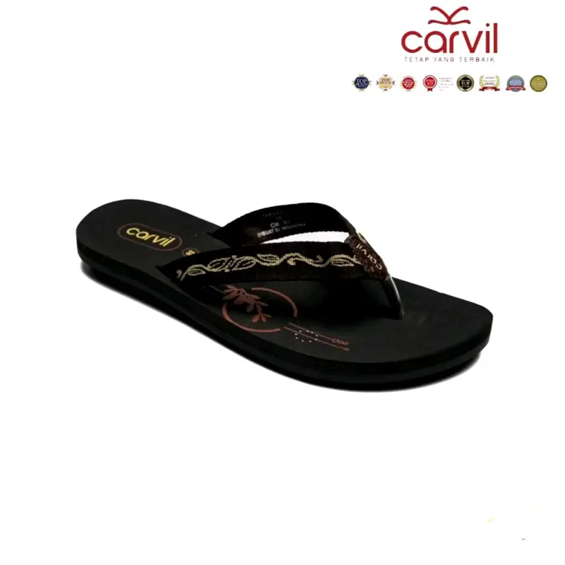 Sandal Jepit Carvil Wanita Sendal Teplek Harian Tanpa Hak Cewek 3