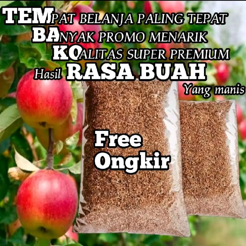 Pupuk Kompos Organik Super Premium Buah Buahan 1kg - Kemasan Baru - Bunga, Tanaman