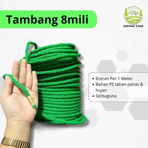 Eceran Per Meter Tambang 8mm-Tali Tambang 8 mili eceran per 1 meter-Tambang 8 Mili Murah Per Meter