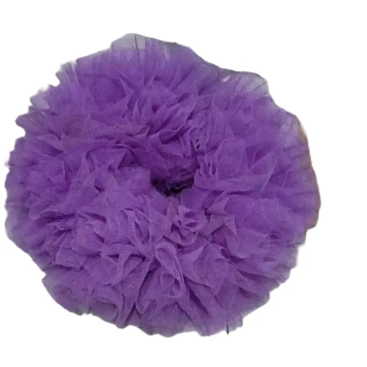 Paket Usaha Cepol Hijab Scrunchie Jumbo Isi 12 Pcs (1 Lusin) tulle kream