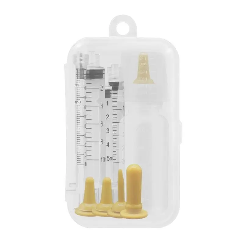 Milk Feeding Syringe KitsTool Botol for Pets, Cat, Dog, Bird