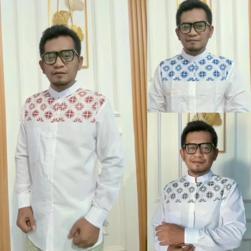 Baju Koko Pria Motif Terbaru Bahan Katun Madina Lembut dan Nyaman