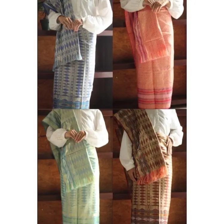 Warna Biru Kain Songket Thailand - Jenis Kain Tradisional 1