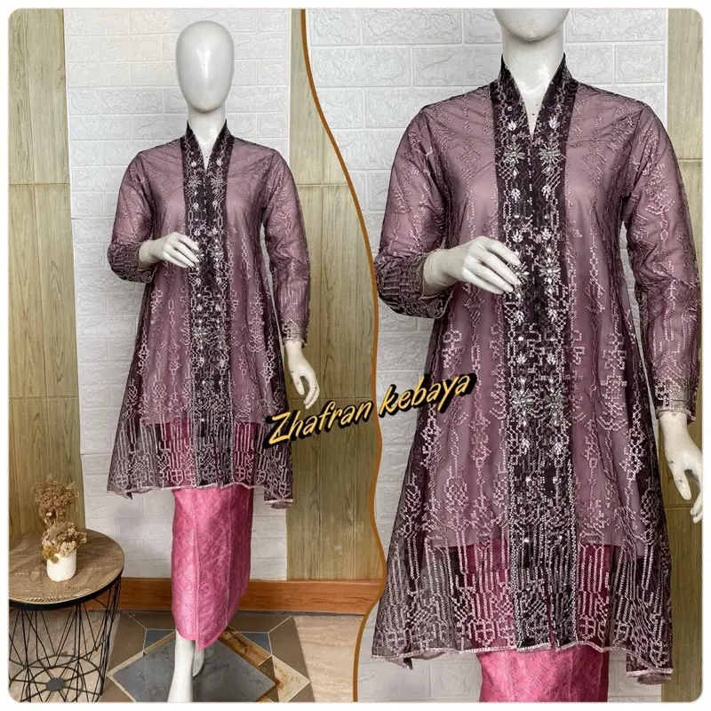 Kebaya kartini tunik full payet stylish(Twtpayet)