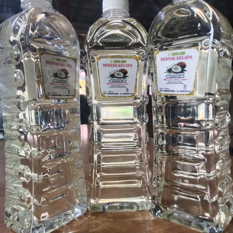 Paket Hemat Isi 2 Botol Minyak Goreng Kelapa Sehat 1 Liter Per Botol [2 LITER (2000ML)] Coconut Coocking Oil (Minyak Goreng Kelapa 2 L) 6