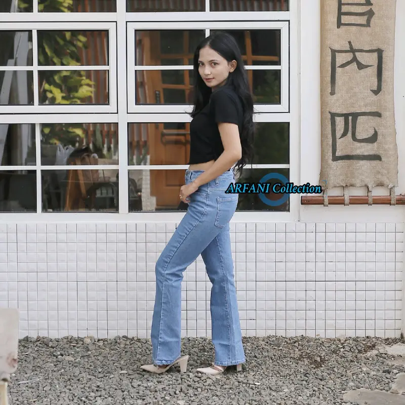 CELANA HIGHWAIST CUTBRAY JEANS WANITA | CELANA CUTBRAY STRECHT | LOOSE JEANS WANITA | SIZE 27-34 Panjang Stretch 7
