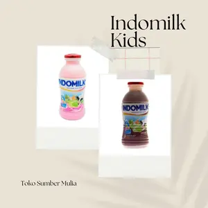 Susu Indomilk Kids Botol Rasa Stroberi & Cokelat