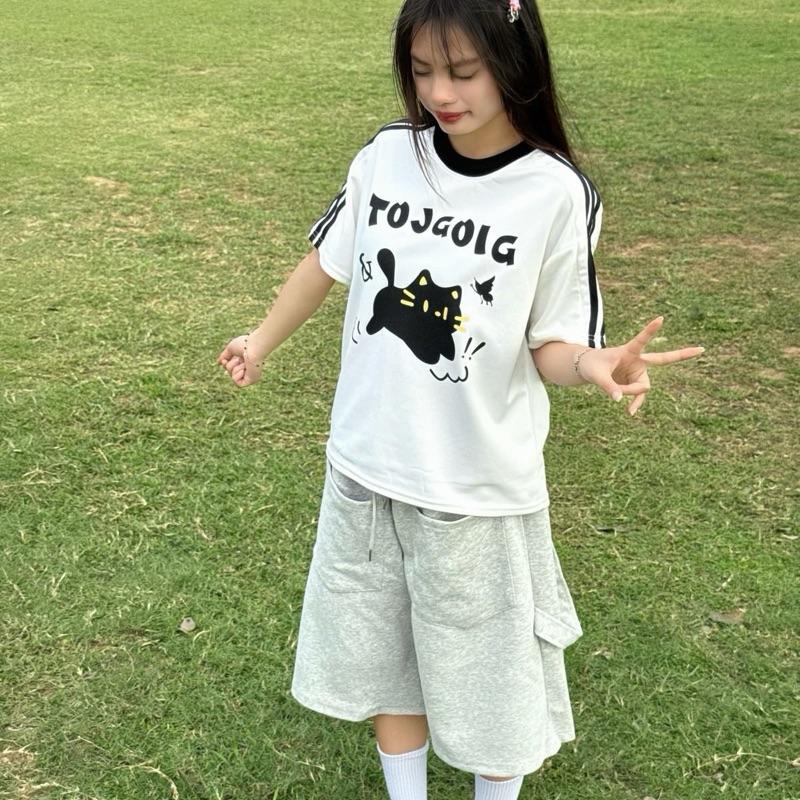 Áo phông BABY TEE  hoạt hình ngộ nghĩnh dành cho nữ style cute chất liệu thoáng mát mềm mịn (A01)