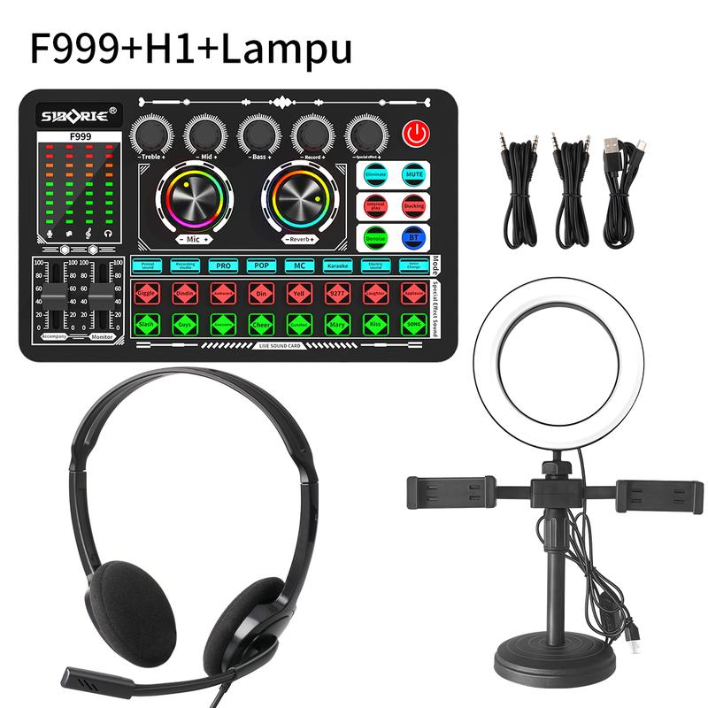 Gonew&jerryan_khan rekomendasi bersama soundcard F999+H1 Headphone+Lampu Gonew&jerryan_khan rekomendasi bersama soundcard F999+H1 Headphone+Lampu