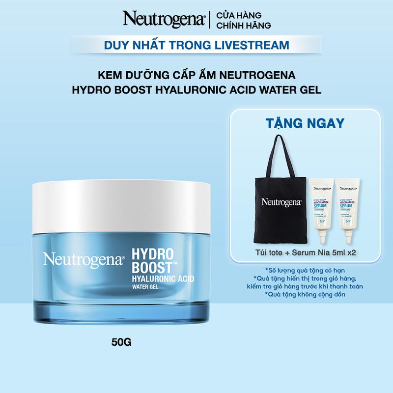[LS2] Kem dưỡng cấp nước cho Da dầu Neutrogena Hydro Boost Hyaluronic Acid Water Gel 50g - Skincare Nữ | Chăm sóc da | Làm đẹp da