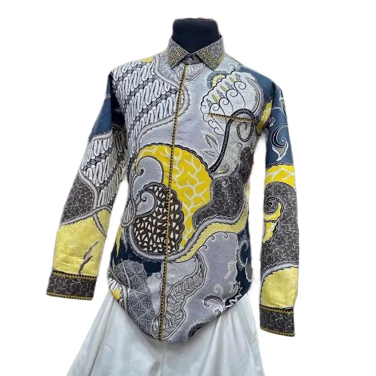 Kemeja batik exclusive smock sutra atbm