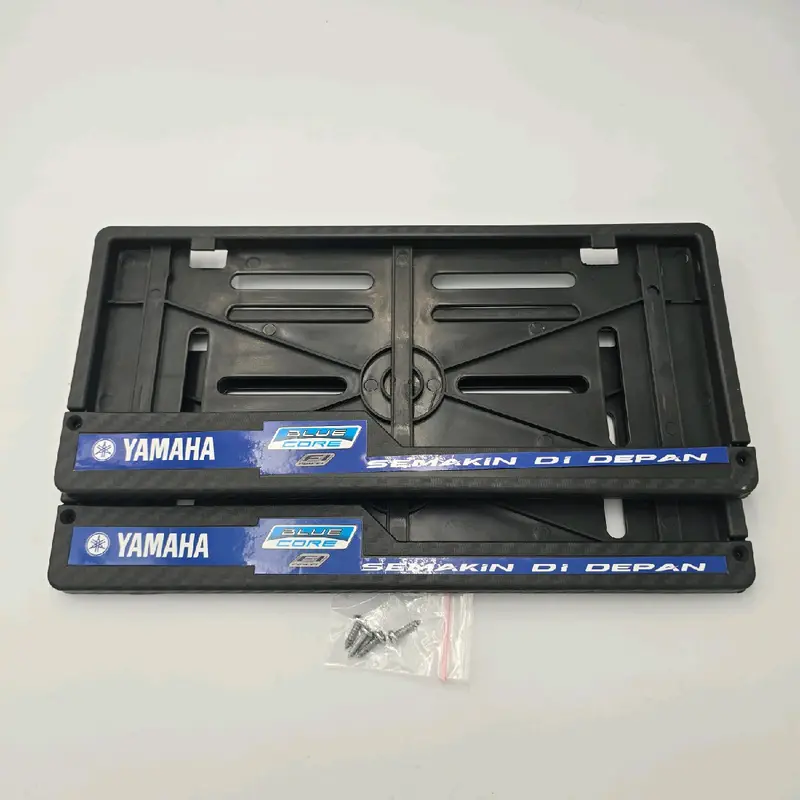 Dudukan Plat Nomor-Cover Plat Nomor Karbon Hitam Tulisan Yamaha Semakin Di Depan Universal Motorcycle 3