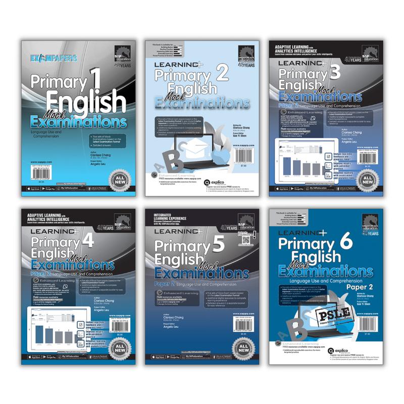 Learning+ Primary Levels English Mock Examinations Book 1 - 6 ...