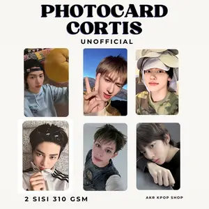 Photocard Cortisunoff 2 Sisi 310GSM VINYL,BROADCAST DSB Laminasi 2 Sisi Bisa Pilih Member/all member Isi 5 Unofficial 5,5 x 8,5 cm Anti Air