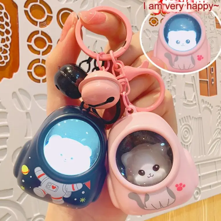 Gantungan Kunci Lucu Unik ada LAMPU LED senter mini Anak bisa dimainkan Anak Cute Cartoon Keychain Souvenir Tas Hadiah 0