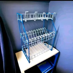 [ COD ] Rak Piring Susun 3 (RPL 03) Rak Piring Westafel Besi Minimalis Penyimpanan Gelas Anti Karat