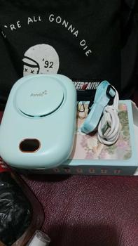 Product Review of Avvic Kipas Angin Mini Portable AVVIC DQ203 ICE BLUE dengan Baterai Rechargeable dan Display Digital from R**i 1**4 0