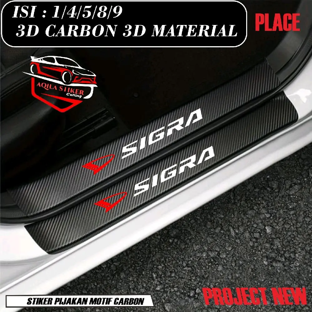 Stiker Pijakan Kaki Lantai Mobil sigra Variasi Karbon 3D - 9/8 Pcs KOMPLAIN BARANG WAJIB SERTAKAN ViDEO UNBOXING!!!