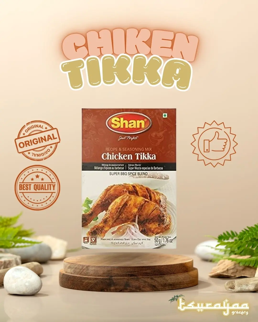 Bumbu Shan Chicken Tikka - Bumbu Khas India untuk Masakan Autentik - Penyedap