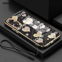 Gambar YWSBFID Casing Hp Untuk OPPO Reno 8T 4G Reno 8T 5G Case Hati yang berwarna-warni Pelapisan Samping Lanyard Silikon Softcase Casing - Gaya1, OPPO Reno 8T 4G dari YWSBFID MALL Kab. Tangerang 1 Tokopedia