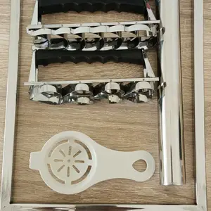 Bingkai perata adonan kue ukuran 30x20cm dan 3 pcs cetakan kastanggel/Cetakan kue kering Stainless Steel