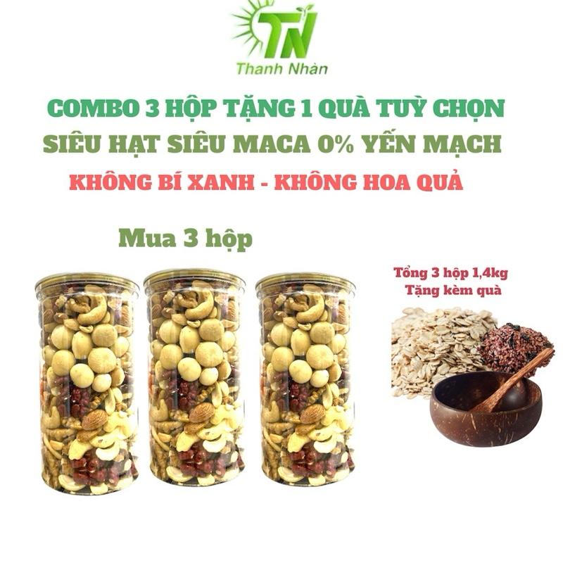 {Không hoa quả không bí Combo 3 hộp Granola Siêu Hạt Không bí Không hoa quả Shop Thanh Nhàn 45 Food Thức Ăn nust