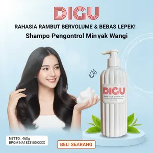 DIGU sampo shampoo anti-pengeringan rambut pengendalian minyak peluh shampoo penghilang keripik