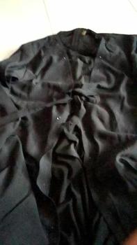 Product Review of ABAYA NAZIRA FULL HITAM  mote swarosky Hitam Polos terbaru 2024 Mutiara Muslim Wanita Bordir Ceruty from s**h 1