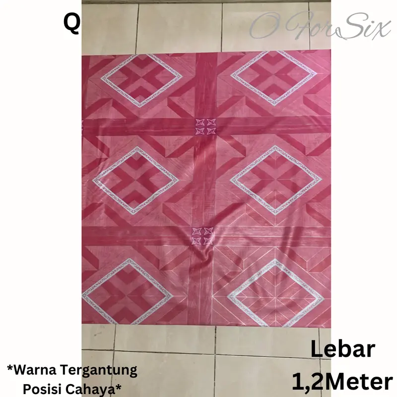 (NEW2) (ROLL) KARPET PLASTIK/PERLAK LANTAI/MEJA/KARPET LANTAI PLASTIK LEBAR 1,2 METER 7